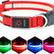 LED Dog Collar, Light up Dog Collar Adjustable USB Rechargeable Super Bright Safety Light Glowing Collars for Dogs